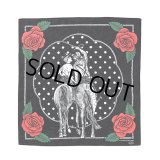 CHALLENGER/HORSE BANDANA（BLACK）［ホースバンダナ-23秋冬］