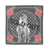 CHALLENGER/HORSE BANDANA（BLACK）［ホースバンダナ-23秋冬］