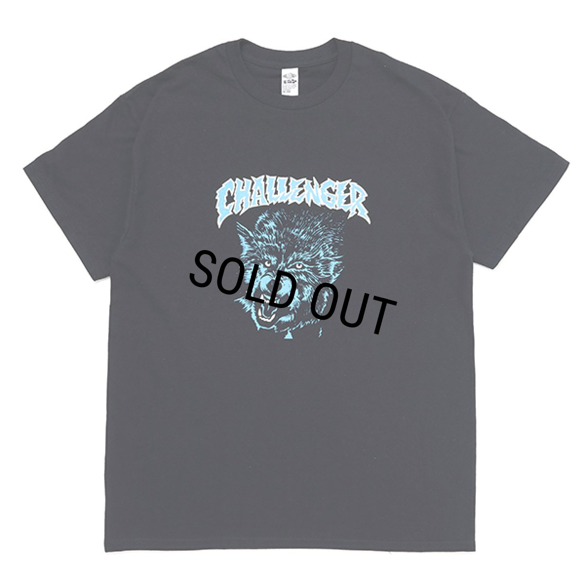 画像1: CHALLENGER/THUNDER WOLF TEE（BLACK）［プリントT-23秋冬］ (1)