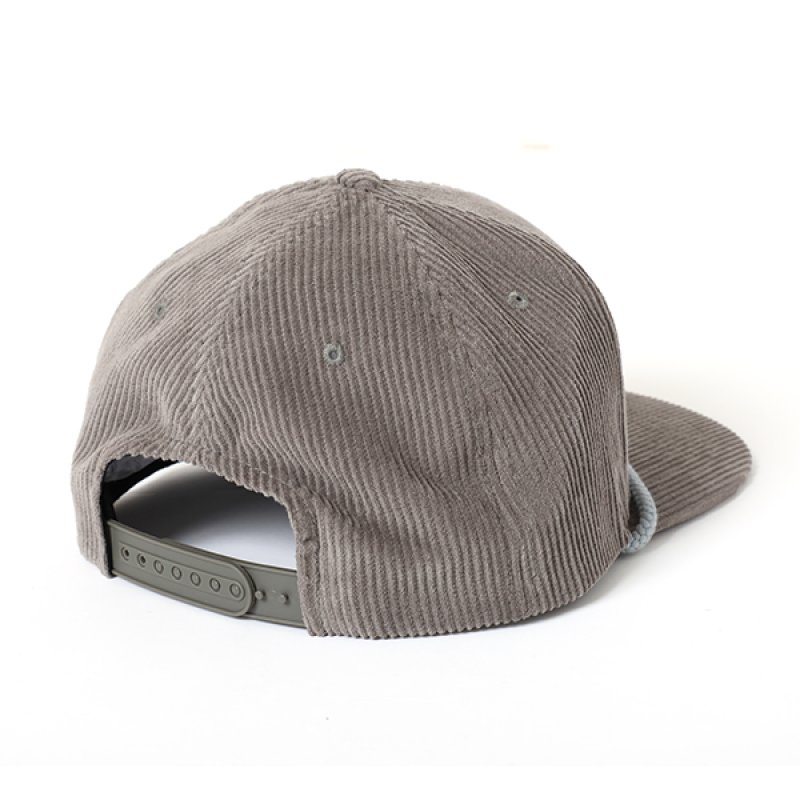 画像2: CHALLENGER/VERSITY CORDUROY CAP（GRAY）［コーデュロイキャップ-23秋冬］