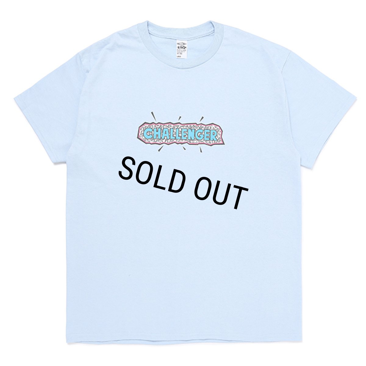 画像1: CHALLENGER/80'S LOGO TEE（LT BLUE）［プリントT-23秋冬］ (1)