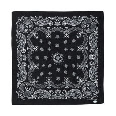 画像1: CHALLENGER/THE BANDANA（BLACK）［バンダナ-23秋冬］ (1)