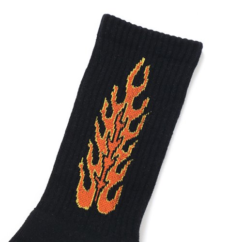 他の写真2: CHALLENGER/FLAMES SOCKS（BLACK）［フレイムスソックス-23秋冬］