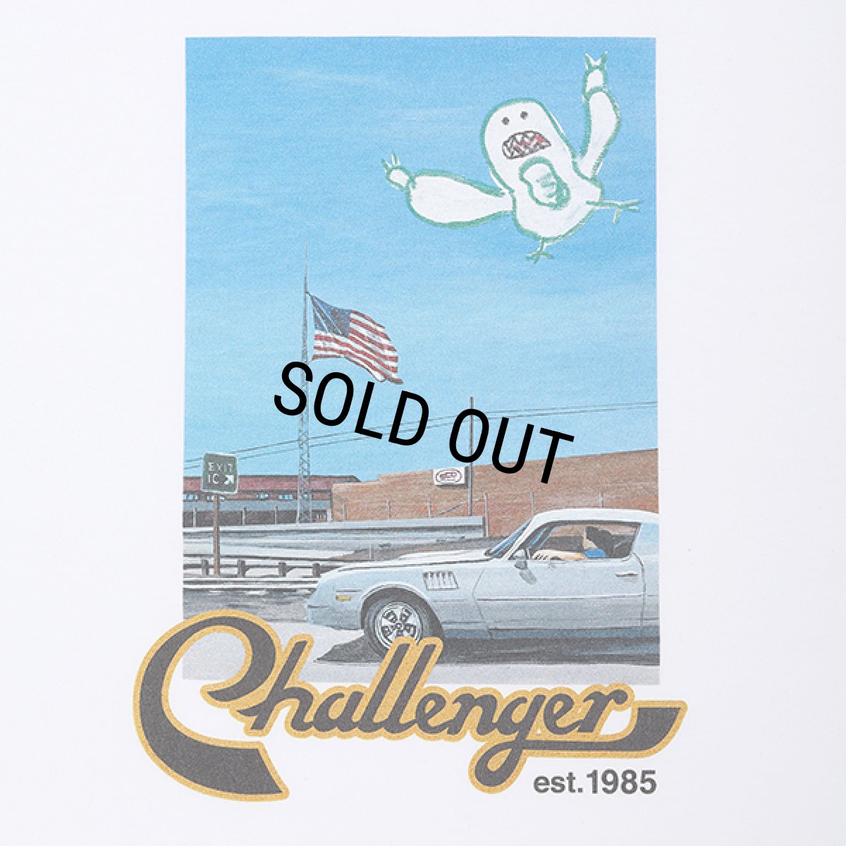 画像3: CHALLENGER/CLOUDS TEE（WHITE）［プリントT-23秋冬］ (3)