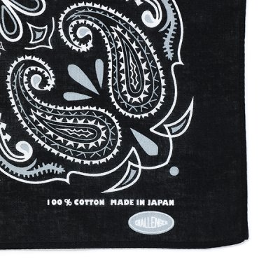画像2: CHALLENGER/THE BANDANA（BLACK）［バンダナ-23秋冬］