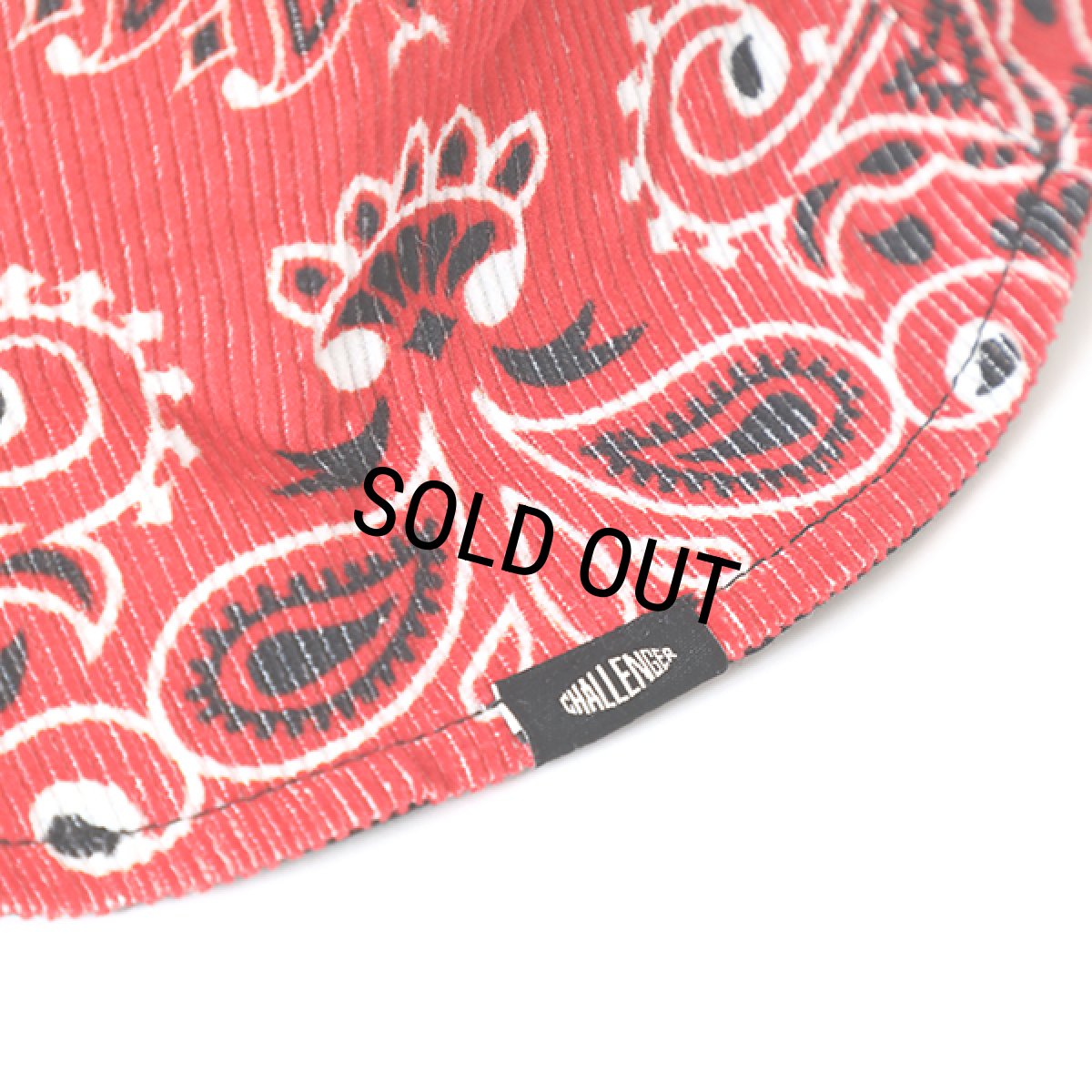 画像4: CHALLENGER/REVERSIBLE BANDANA HAT（RED）［リバーシブルバンダナハット-23秋冬］ (4)