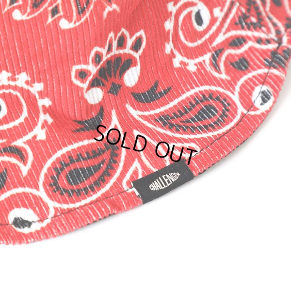 画像4: CHALLENGER/REVERSIBLE BANDANA HAT（RED）［リバーシブルバンダナハット-23秋冬］