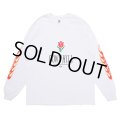 CHALLENGER/L/S DOWNHILL TEE（WHITE）［プリント長袖T-23秋冬］
