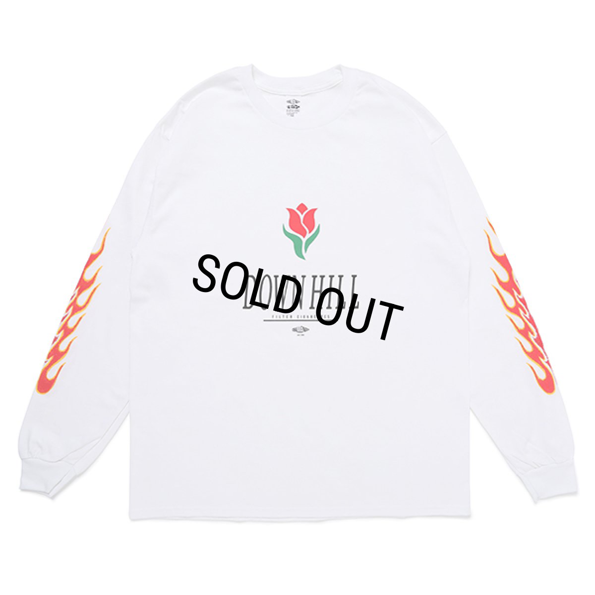 画像1: CHALLENGER/L/S DOWNHILL TEE（WHITE）［プリント長袖T-23秋冬］ (1)