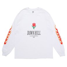 画像1: CHALLENGER/L/S DOWNHILL TEE（WHITE）［プリント長袖T-23秋冬］ (1)