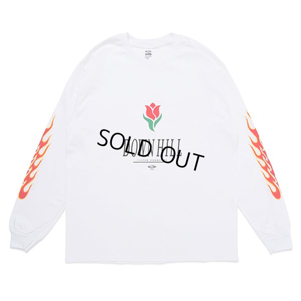 画像1: CHALLENGER/L/S DOWNHILL TEE（WHITE）［プリント長袖T-23秋冬］