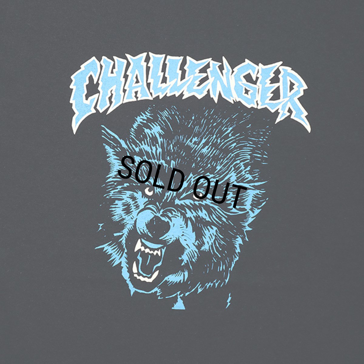 画像3: CHALLENGER/THUNDER WOLF TEE（BLACK）［プリントT-23秋冬］ (3)