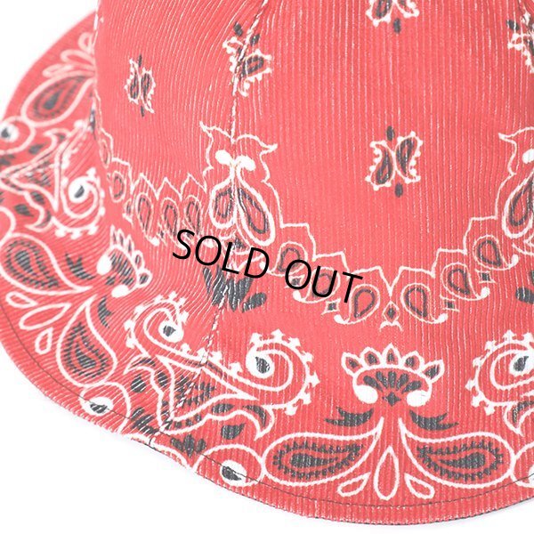 画像3: CHALLENGER/REVERSIBLE BANDANA HAT（RED）［リバーシブルバンダナハット-23秋冬］