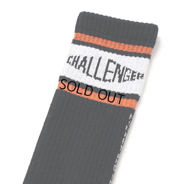 画像2: CHALLENGER/LOGO SOCKS（BLACK）［ロゴソックス-23秋冬］