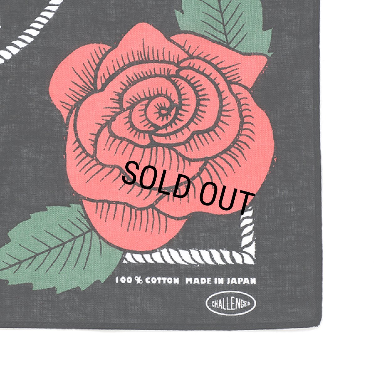 画像2: CHALLENGER/HORSE BANDANA（BLACK）［ホースバンダナ-23秋冬］ (2)