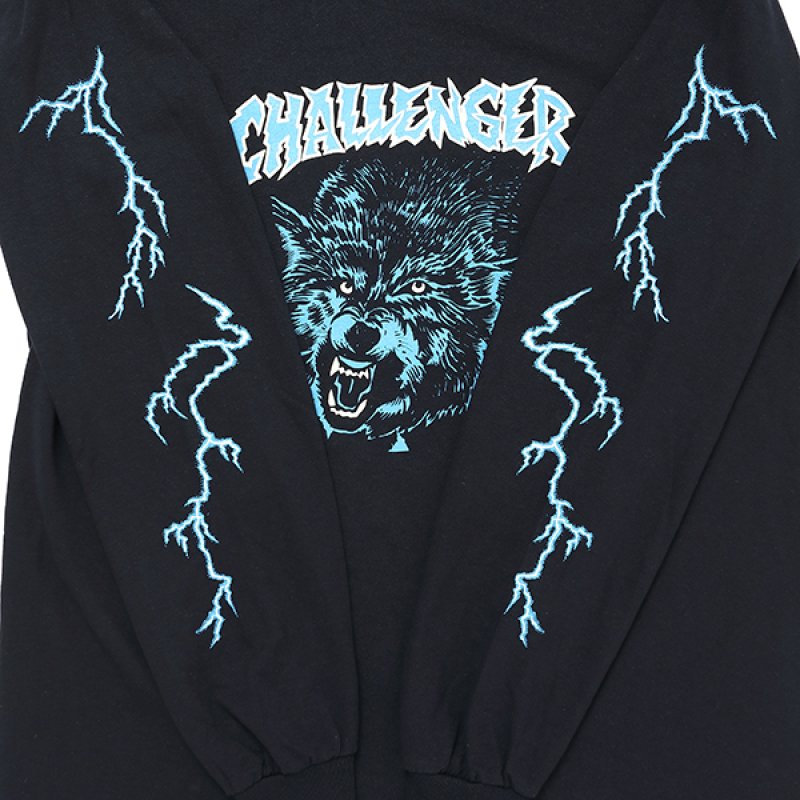画像3: CHALLENGER/L/S WOLF TEE（BLACK）［プリント長袖T-23秋冬］