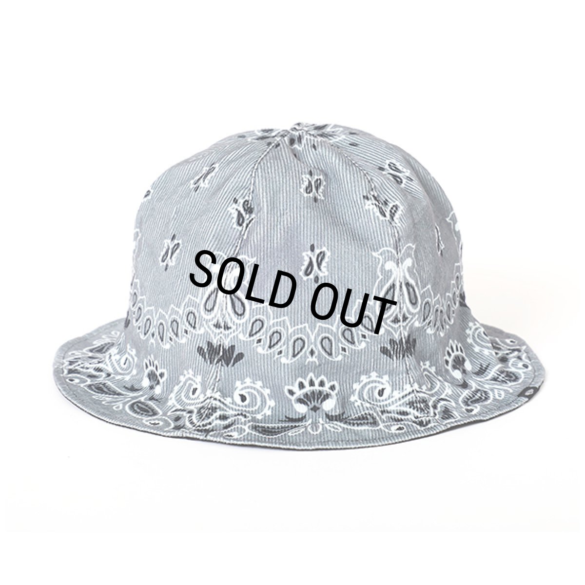 画像1: CHALLENGER/REVERSIBLE BANDANA HAT（GRAY）［リバーシブルバンダナハット-23秋冬］ (1)