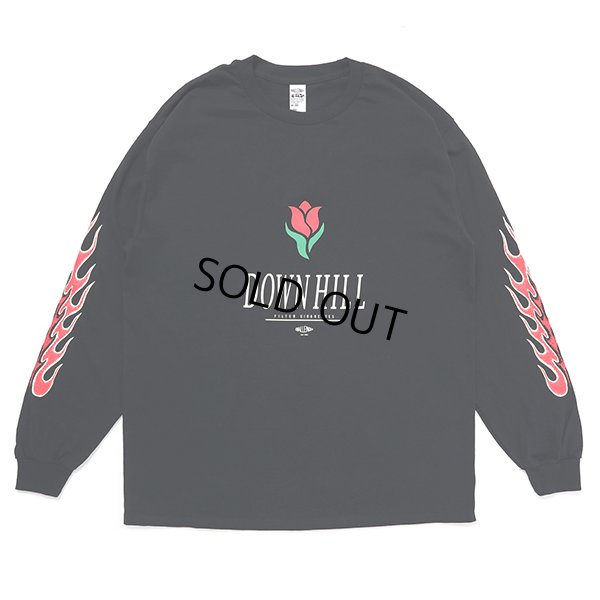 画像1: CHALLENGER/L/S DOWNHILL TEE（BLACK）［プリント長袖T-23秋冬］