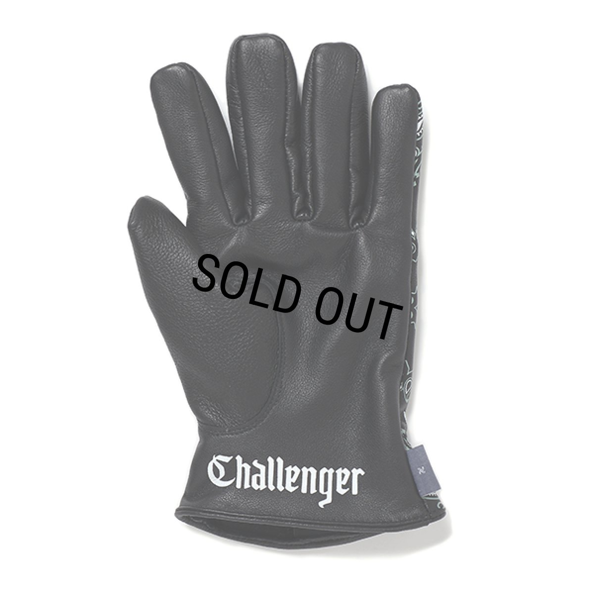 画像3: CHALLENGER/BANDANA LEATHER GLOVE（BLACK）［バンダナレザーグローブ-23秋冬］ (3)