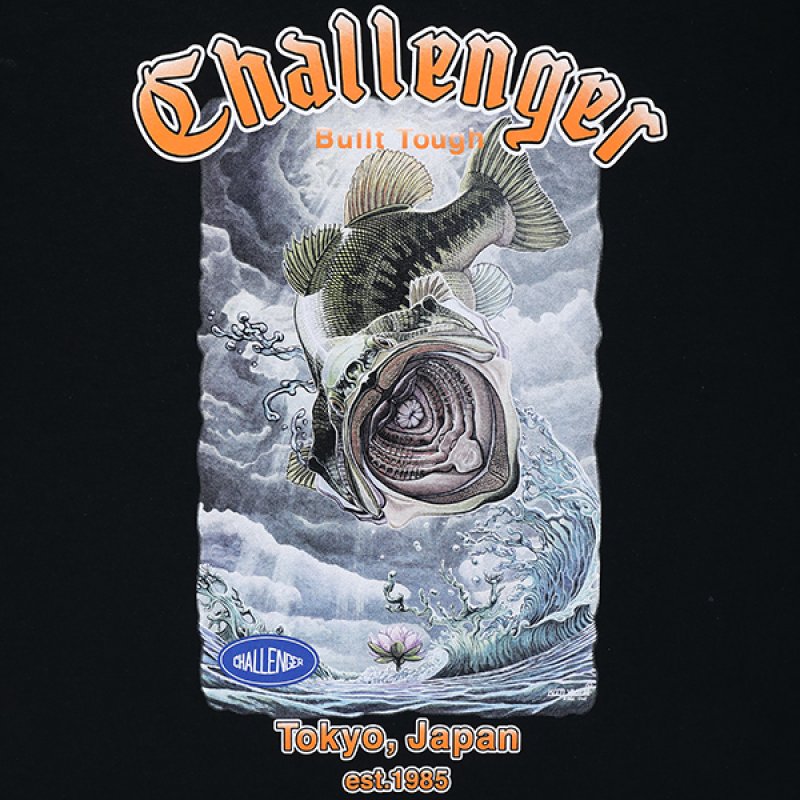 画像3: CHALLENGER/RISING BASS TEE（BLACK）［プリントT-23秋冬］