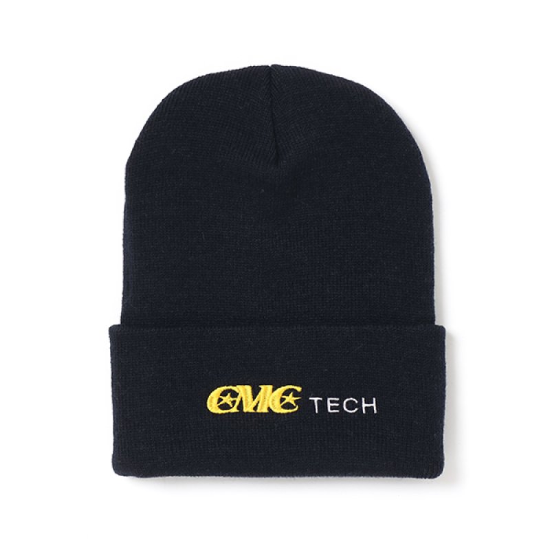 画像1: CHALLENGER/CMC KNIT CAP（BLACK）［ニットキャップ-23秋冬］
