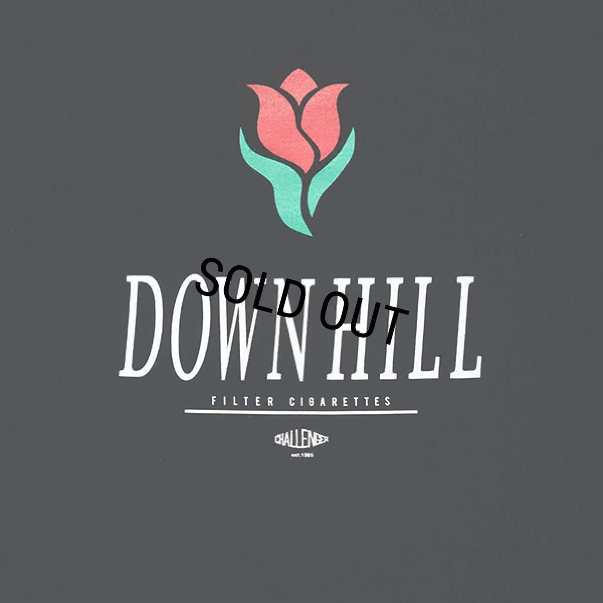 画像3: CHALLENGER/DOWNHILL TEE（BLACK）［プリントT-23秋冬］ (3)