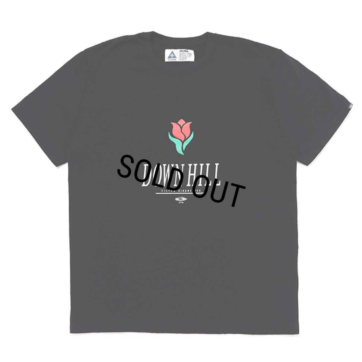 画像1: CHALLENGER/DOWNHILL TEE（BLACK）［プリントT-23秋冬］ (1)