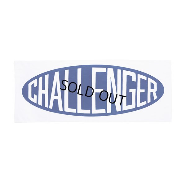 画像1: CHALLENGER/OVAL LOGO TENUGUI（WHITE）［手ぬぐい-23秋冬］