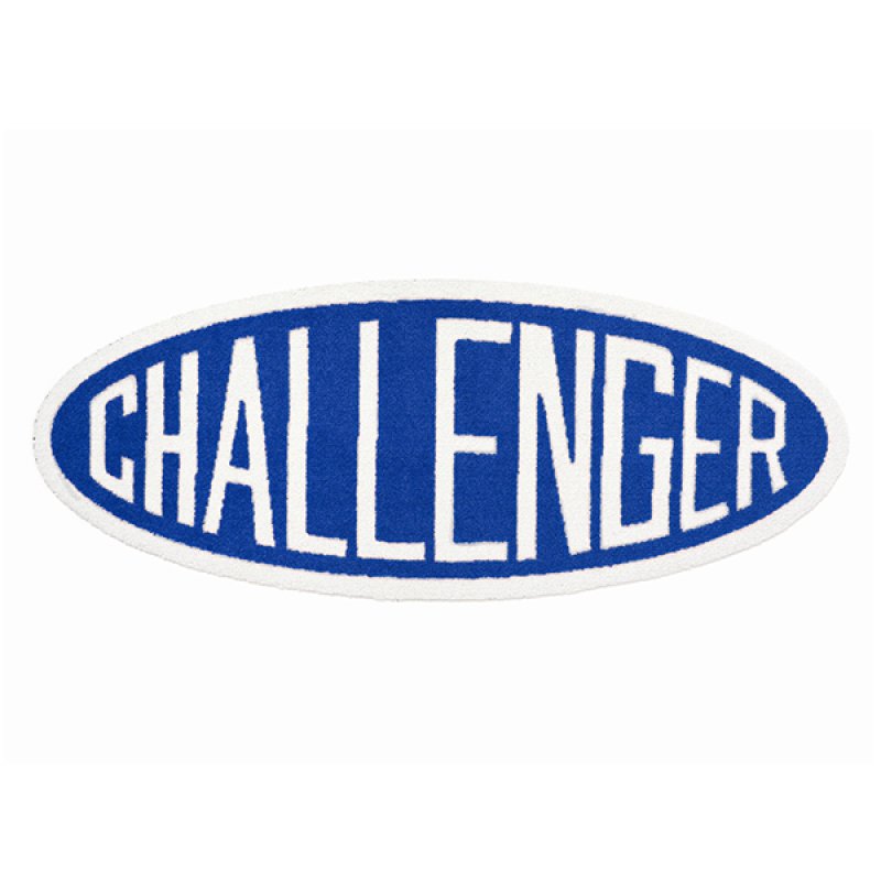 画像1: CHALLENGER/OVAL LOGO MAT（BLUE）［オーバルロゴマット-23秋冬］