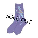 CHALLENGER/THUNDER SOCKS（PURPLE）［サンダーソックス-23秋冬］