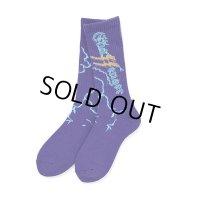 CHALLENGER/THUNDER SOCKS（PURPLE）［サンダーソックス-23秋冬］