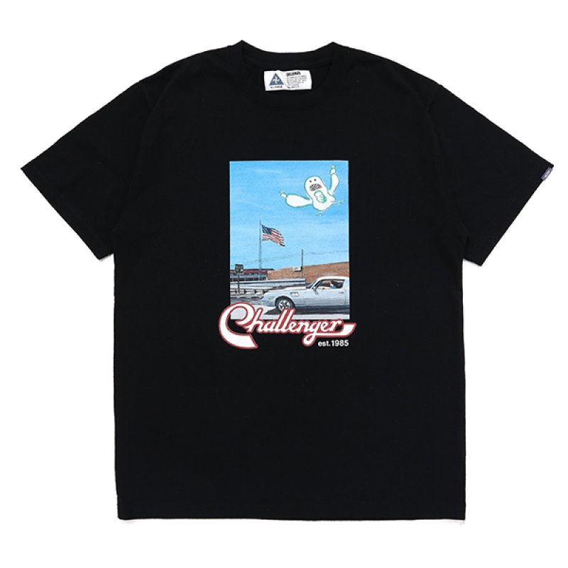 画像1: CHALLENGER/CLOUDS TEE（BLACK）［プリントT-23秋冬］