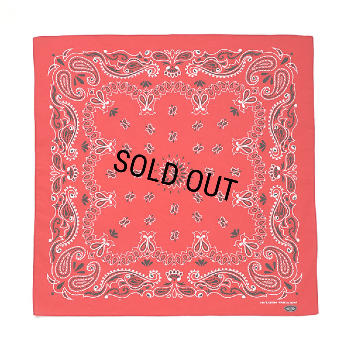 画像1: CHALLENGER/THE BANDANA（RED）［バンダナ-23秋冬］ (1)