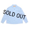 CHALLENGER/L/S FIRE WORK SHIRT（SAX BLUE）［ファイヤーワークシャツ-23秋冬］
