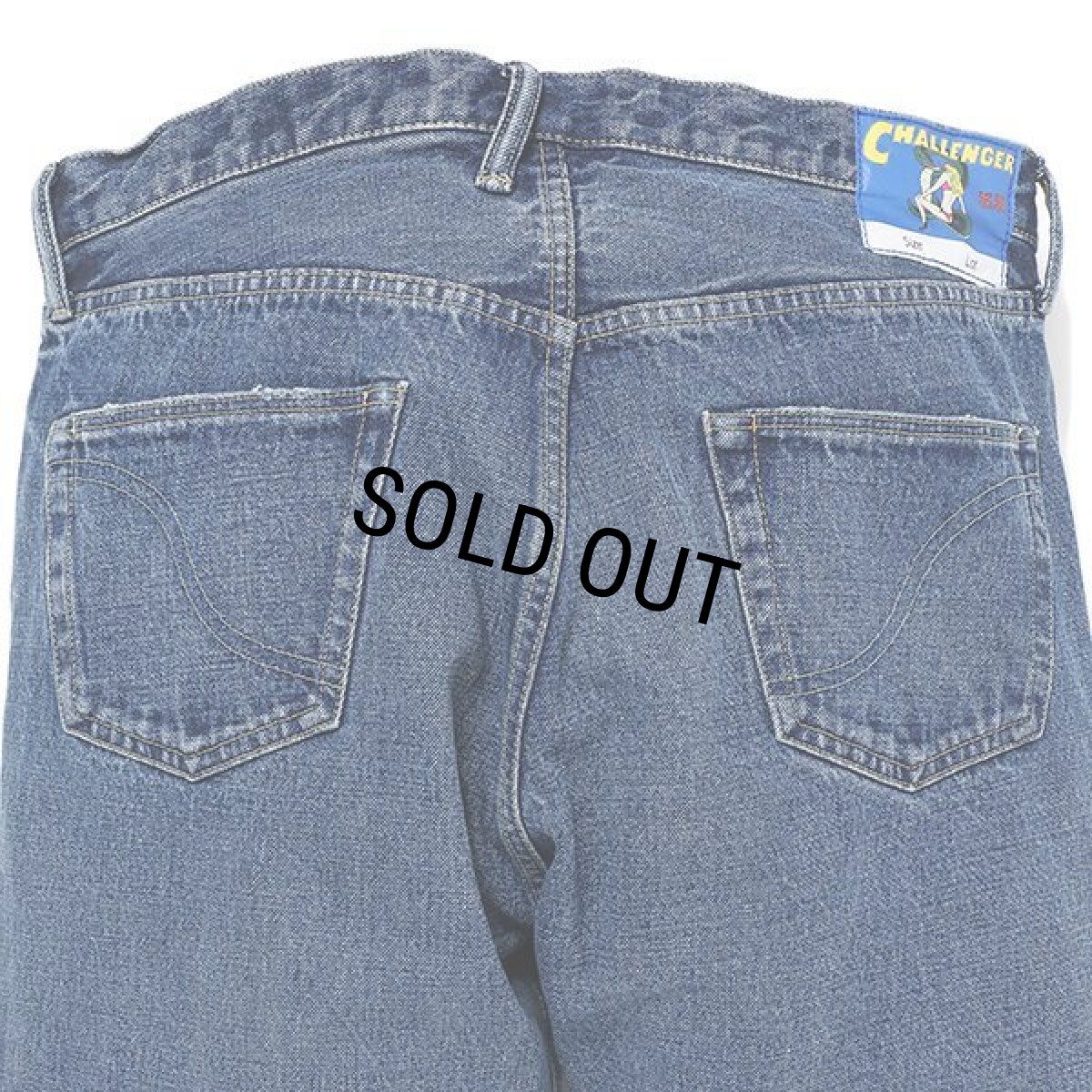 画像7: CHALLENGER/WASHED DENIM PANTS（WASHED INDIGO）［ウォッシュドデニムパンツ-23秋冬］ (7)
