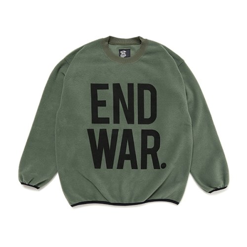 他の写真1: CHALLENGER/C/N END WAR FLEECE（DARK GREEN）［フリースクルーネック-23秋冬］