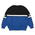 画像2: CHALLENGER/CMC RACING SWEAT（BLUE/BLACK）［クルーネックスウェット-23秋冬］ (2)