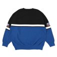 画像2: CHALLENGER/CMC RACING SWEAT（BLUE/BLACK）［クルーネックスウェット-23秋冬］ (2)