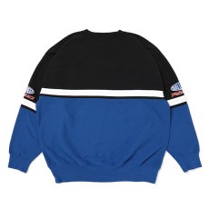 画像2: CHALLENGER/CMC RACING SWEAT（BLUE/BLACK）［クルーネックスウェット-23秋冬］ (2)