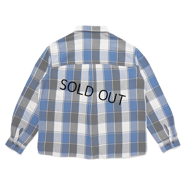 画像2: CHALLENGER/L/S BIG CHECK SHIRT（BLUE）［ビッグチェックシャツ-23秋冬］