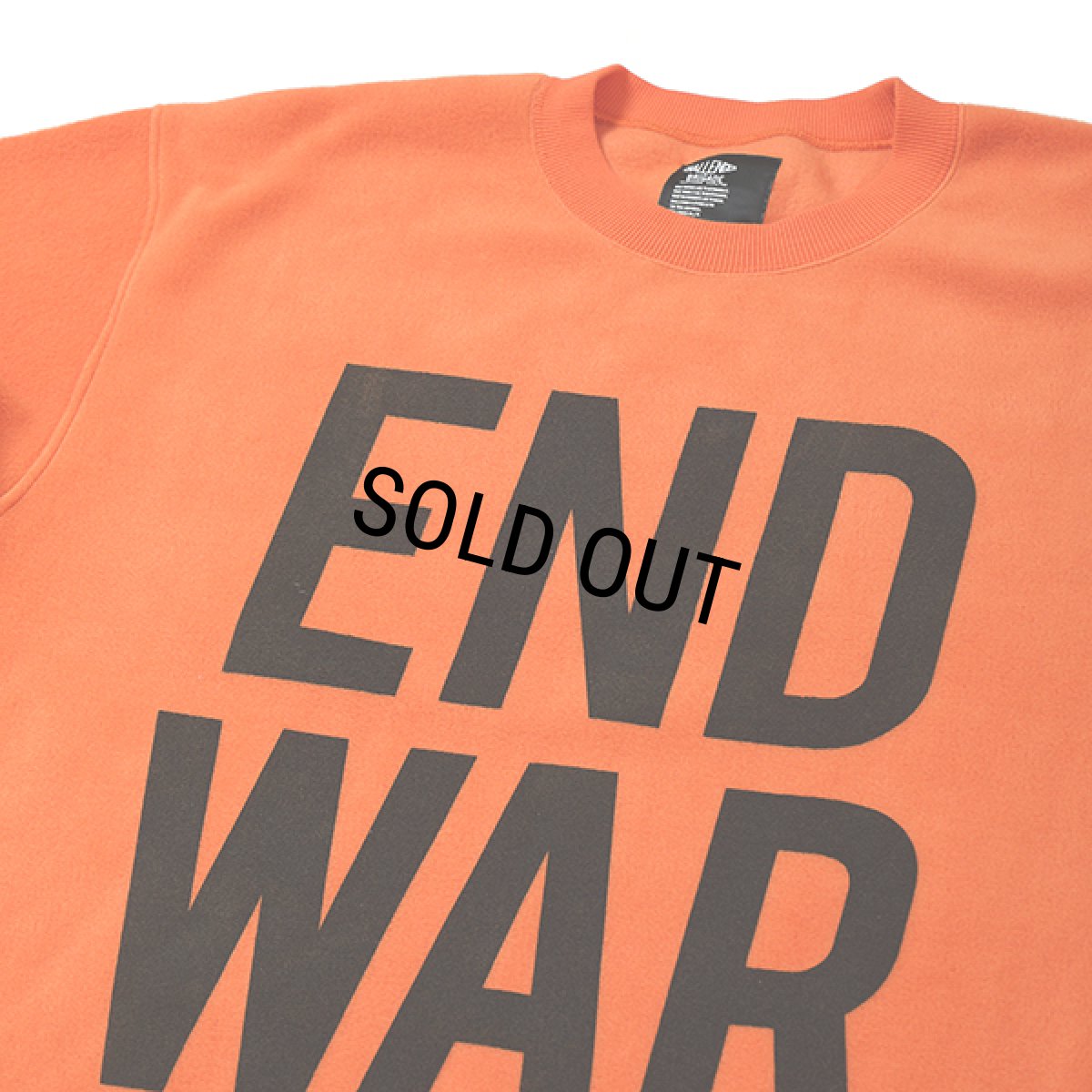 画像3: CHALLENGER/C/N END WAR FLEECE（ORANGE）［フリースクルーネック-23秋冬］ (3)