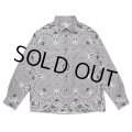 CHALLENGER/L/S BANDANA NEL SHIRT（GRAY）［バンダナネルシャツ-23秋冬］