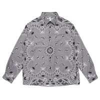 CHALLENGER/L/S BANDANA NEL SHIRT（GRAY）［バンダナネルシャツ-23秋冬］