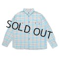 CHALLENGER/L/S CHECK SHRIT（BLUE）［チェックシャツ-23秋冬］
