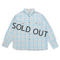CHALLENGER/L/S CHECK SHRIT（BLUE）［チェックシャツ-23秋冬］