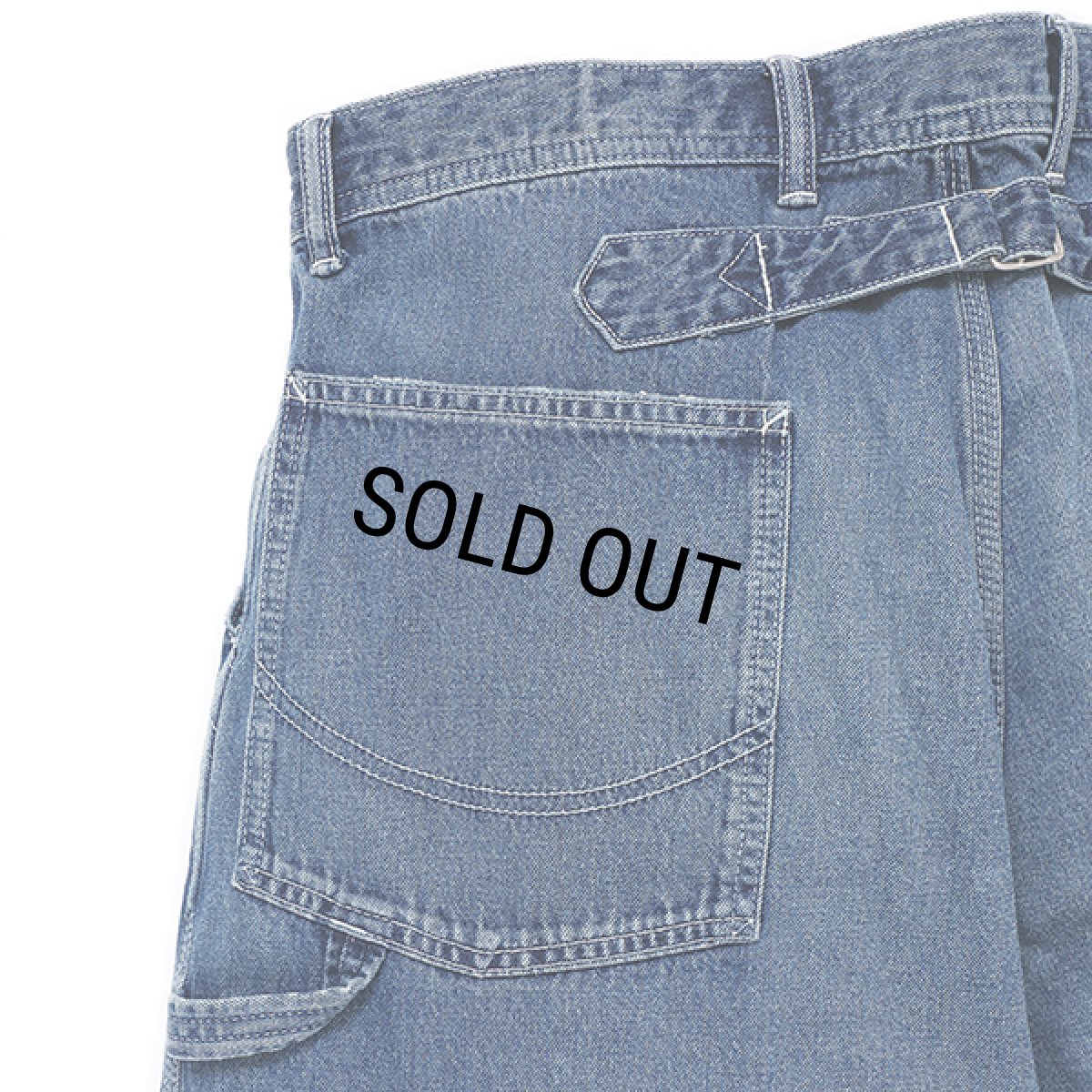 画像9: CHALLENGER/WASHED PAINTER PANTS（WASHED INDIGO）［ウォッシュドペインターパンツ-23秋冬］ (9)