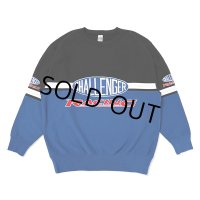 CHALLENGER/CMC RACING SWEAT（BLUE/BLACK）［クルーネックスウェット-23秋冬］