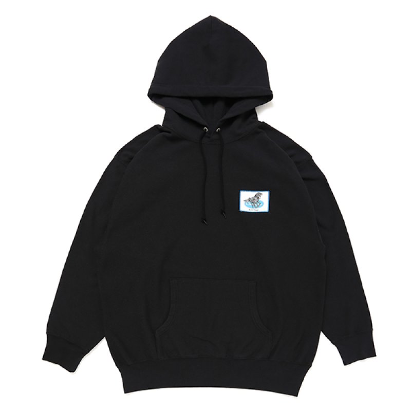画像1: CHALLENGER/IRON HORSE HOODIE（BLACK）［プルオーバーパーカー-23秋冬］