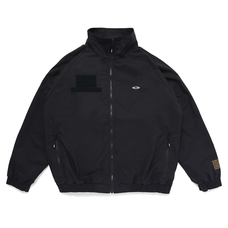 画像1: CHALLENGER/MILITARY WARM UP JACKET（BLACK）［ミリタリーウォームアップJKT-23秋冬］
