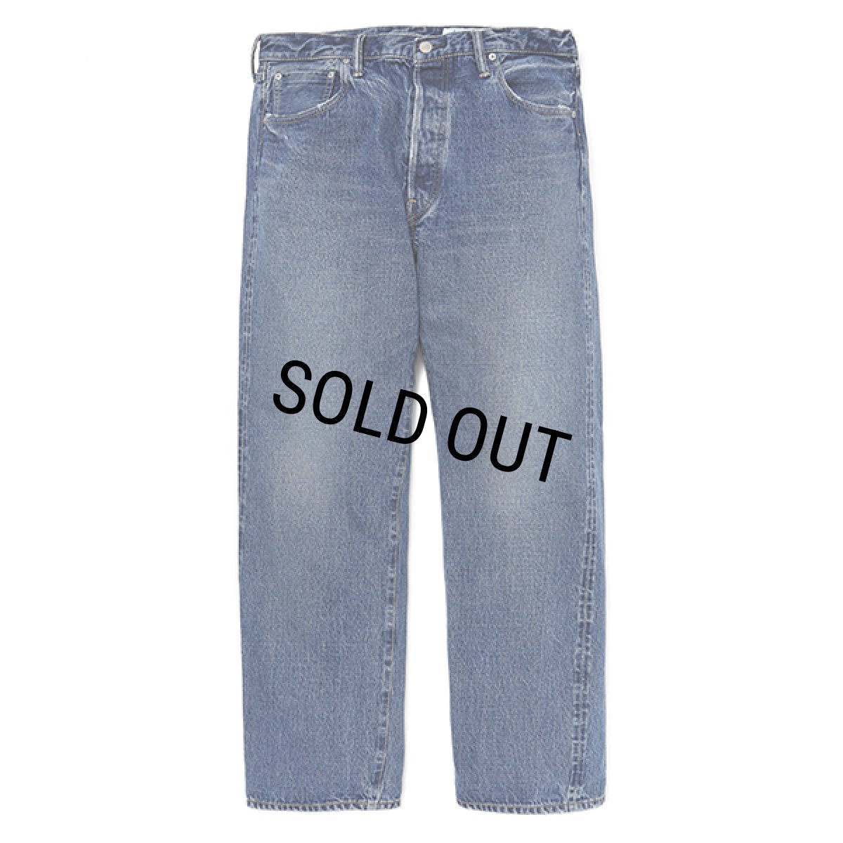 画像1: CHALLENGER/WASHED DENIM PANTS（WASHED INDIGO）［ウォッシュドデニムパンツ-23秋冬］ (1)